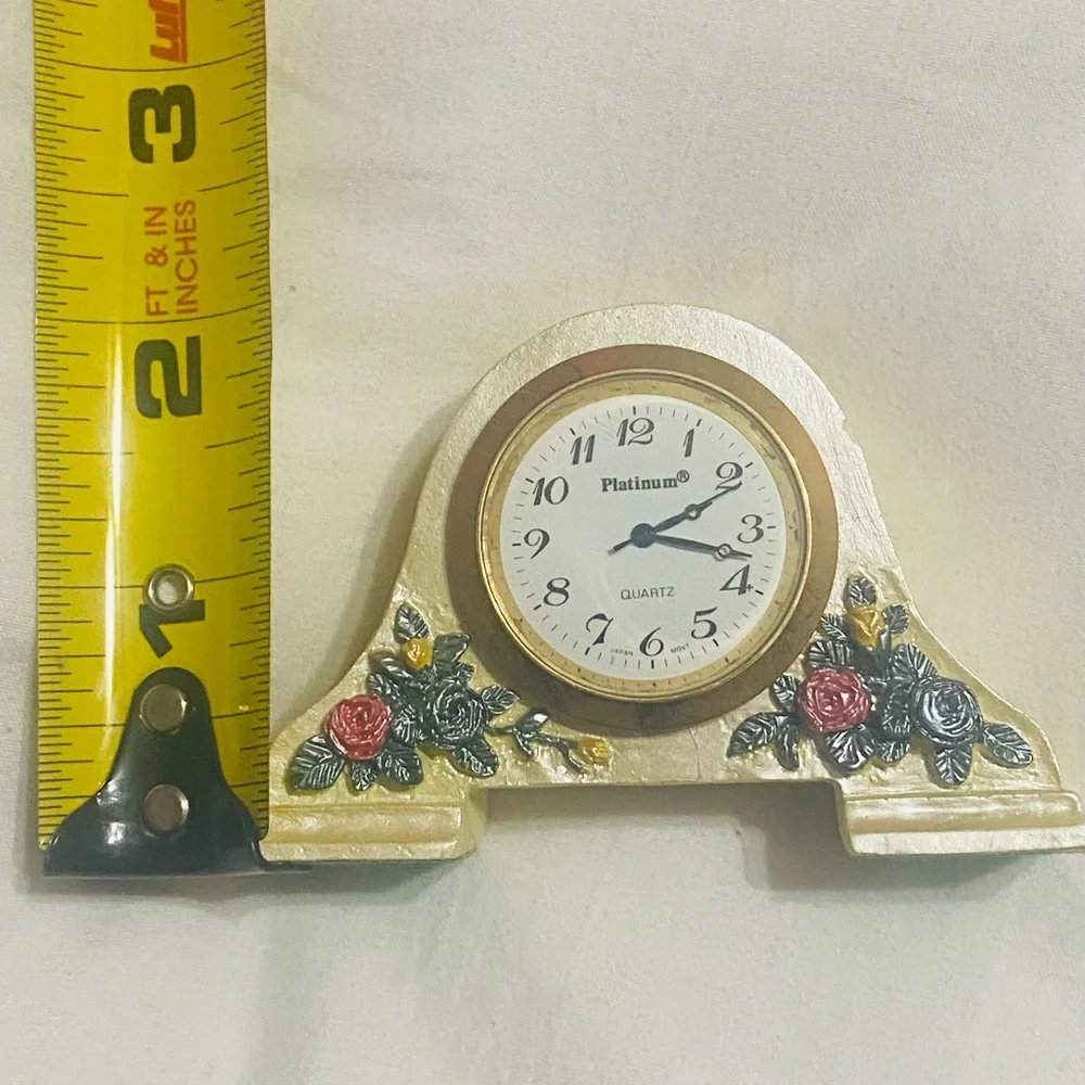 Miniature Decorative Mantle Clock - Picture 8 of 8